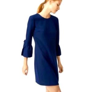 Club Monaco Archibelle 3-Quarters Ruffle Sleeve Dress - size 00, royal blue